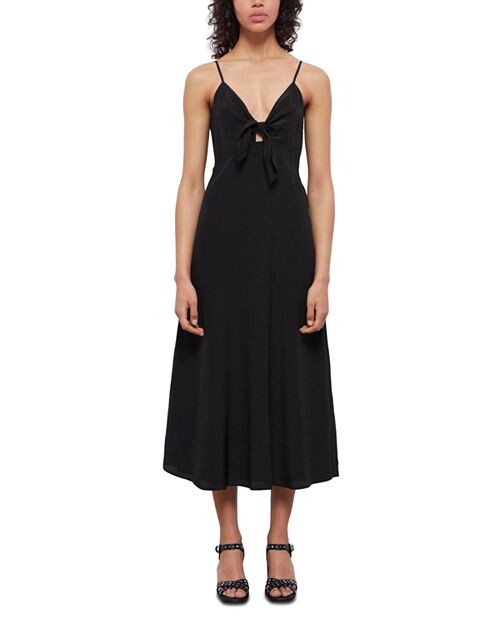 

Шелковое платье миди So In Love The Kooples, цвет Black