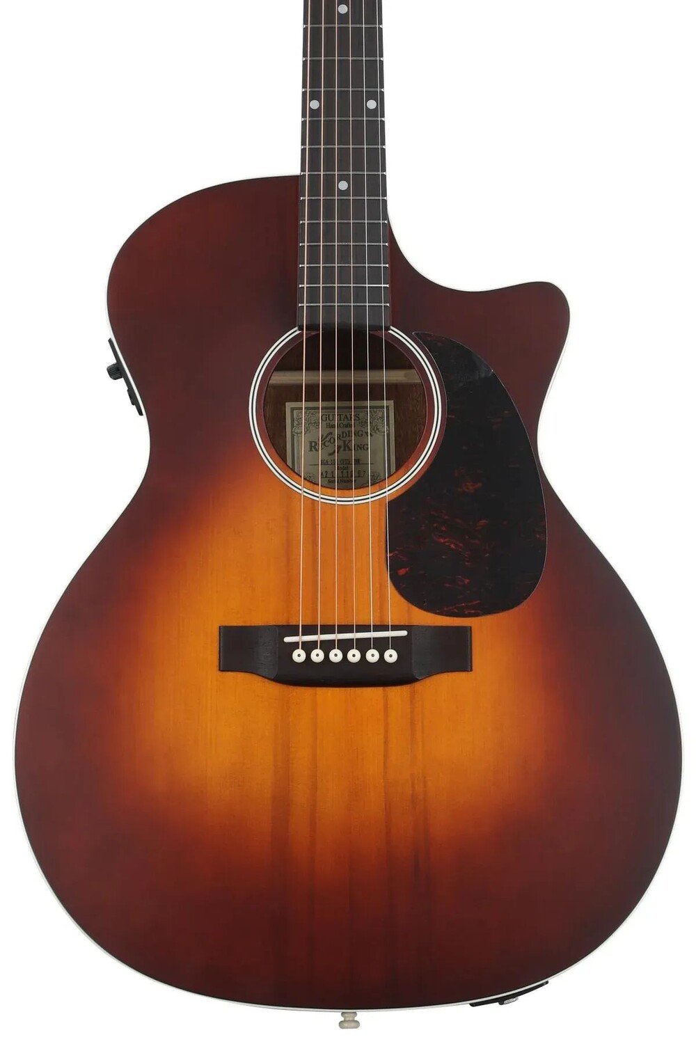 

Акустически-электрическая гитара Recording King Road King Pro Grand Auditorium Cutaway - Transparent Brown Burst
