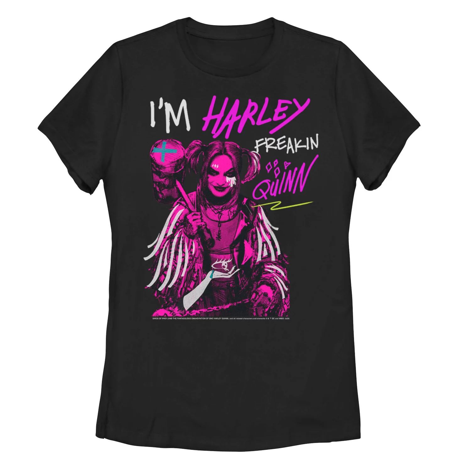 Футболка Harley Quinn: Birds Of Prey для юниоров с надписью «Я Harley Freakin' Quinn» Licensed Character мужская майка birds of prey i m harley freakin quinn dc comics