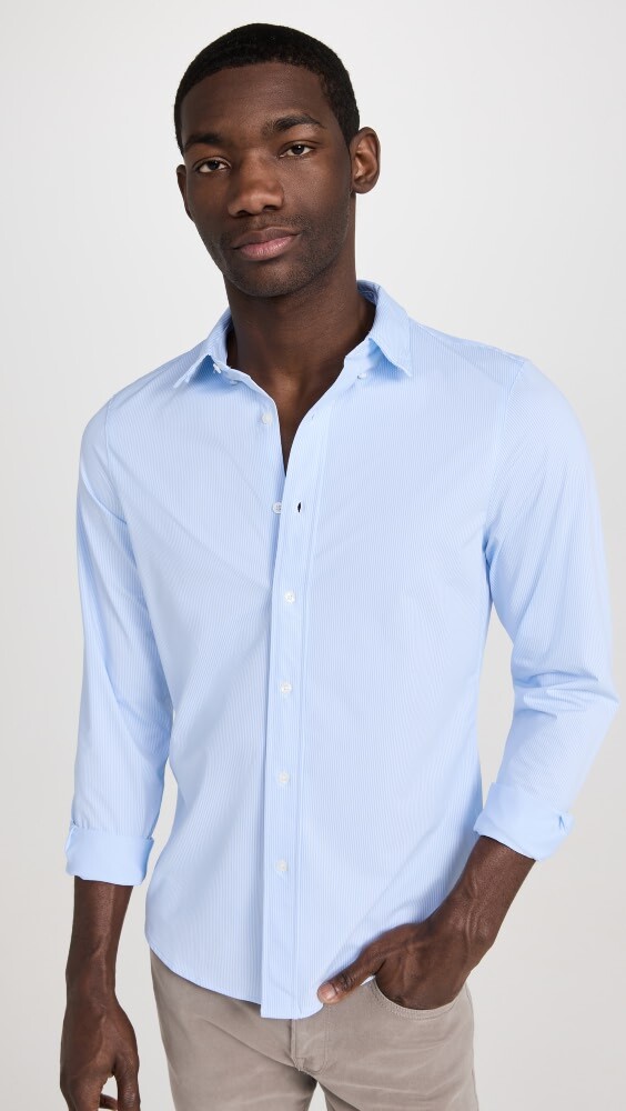 

Рубашка Rhone Commuter Shirt Slim Fit, синий