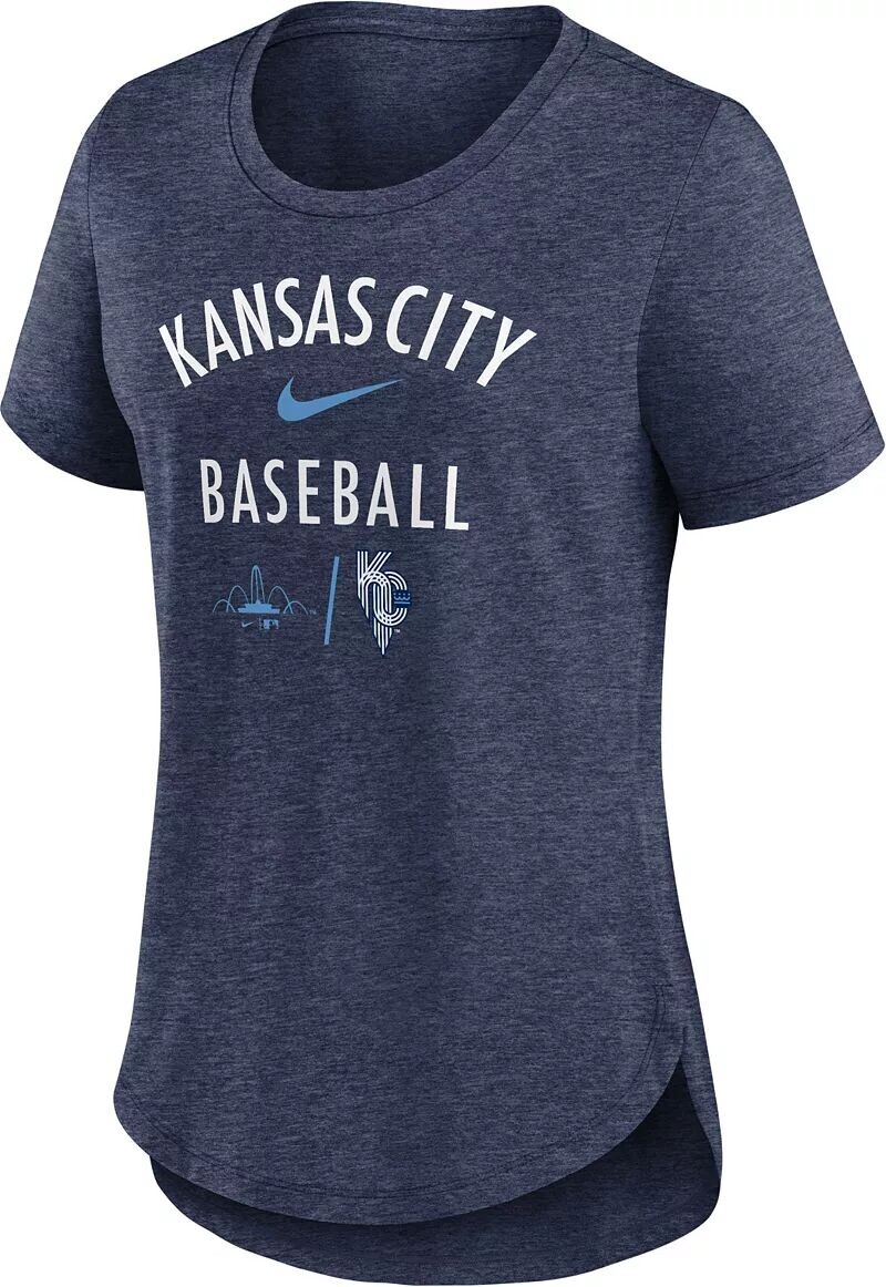 

Женская футболка Nike Kansas City Royals 2023 City Connect Tri-Blend
