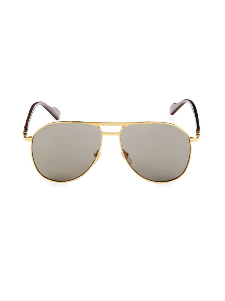 

Солнцезащитные очки-авиаторы 59MM Gucci, желтый