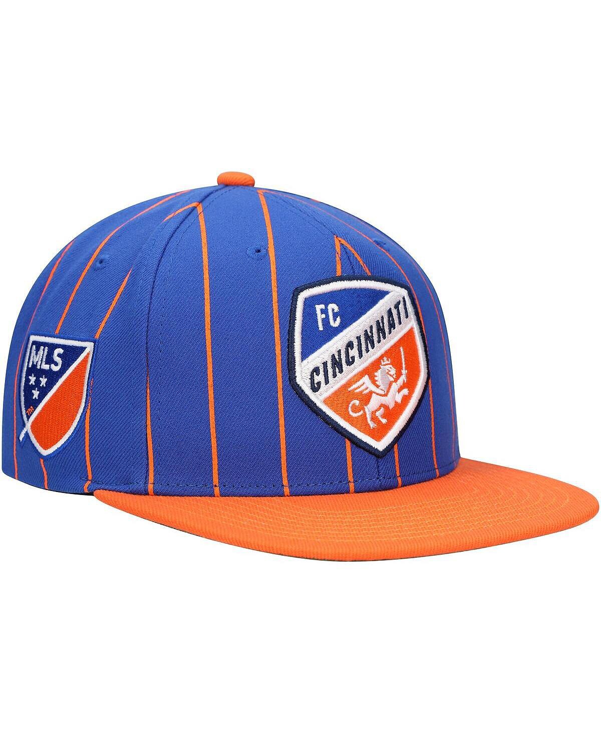 

Мужская синяя бейсболка Snapback с булавкой FC Cincinnati Team Mitchell & Ness