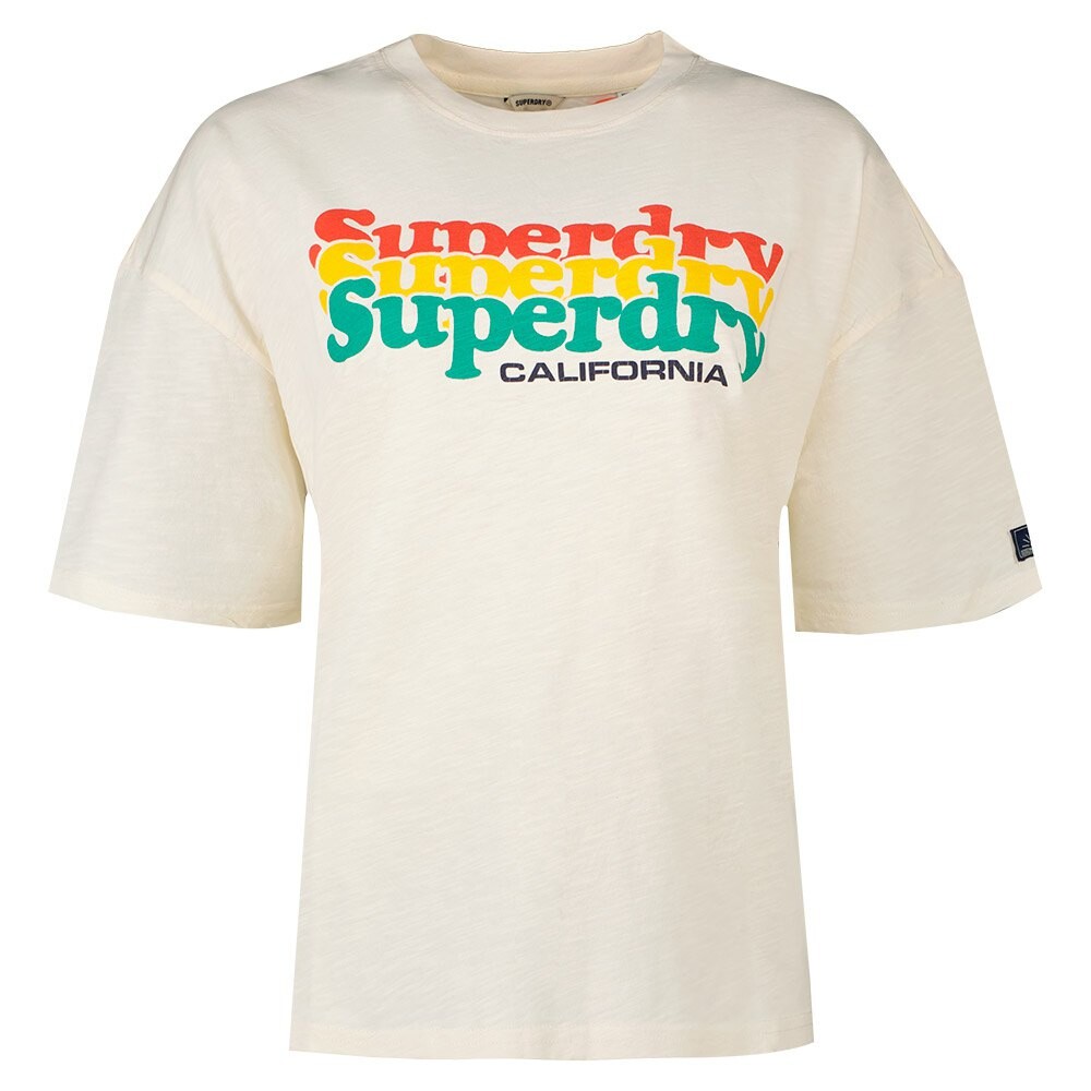

Футболка Superdry Vintage Cali Stripe, белый