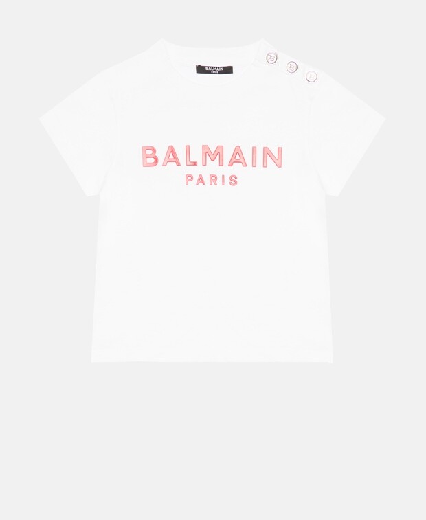 

Футболка Balmain, фуксия