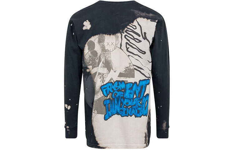 

Толстовка унисекс Travis Scott Cactus Jack x Kaws x Fragment Design с принтом, серый