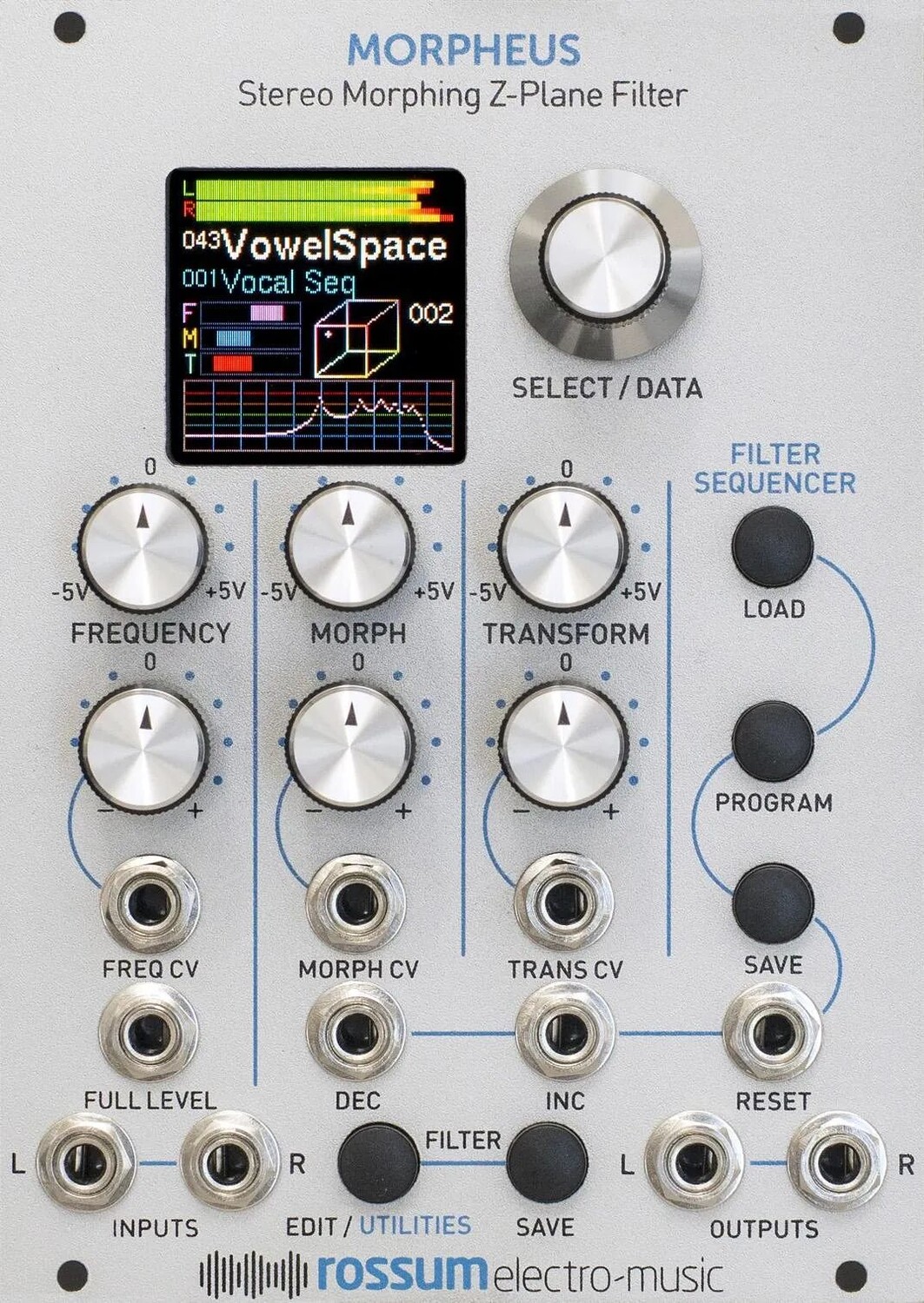 

Модуль Rossum Electro-Music Morpheus Stereo Morphing Z-Plane Filter