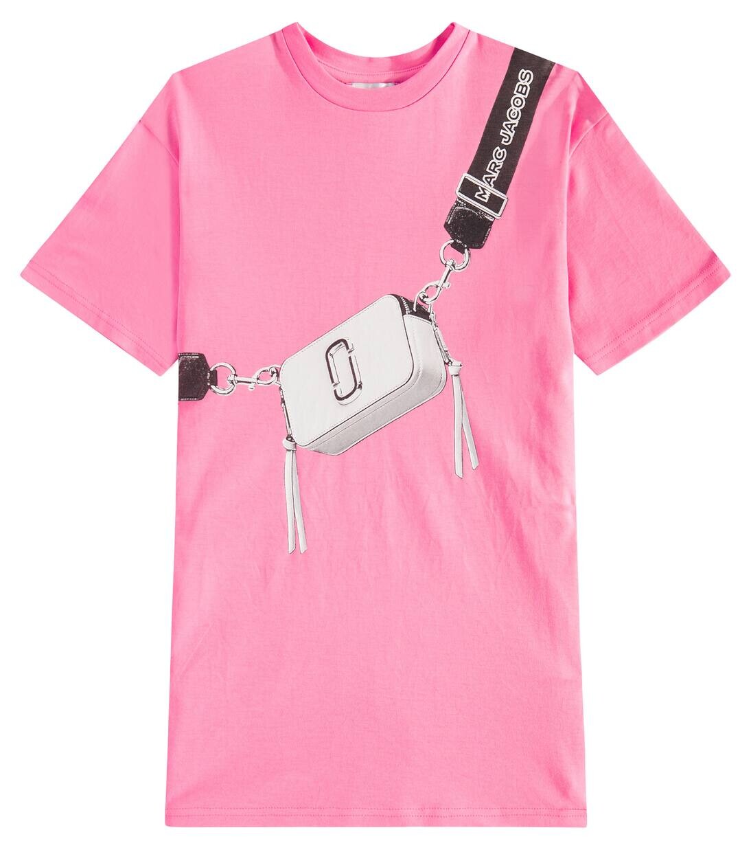 

Платье из хлопка с принтом Marc Jacobs Kids, цвет fuschia