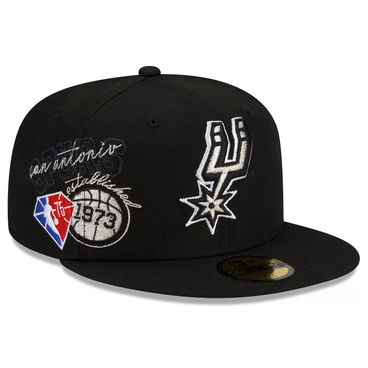 

Черная мужская шляпа New Era San Antonio Spurs Back Half 59FIFTY