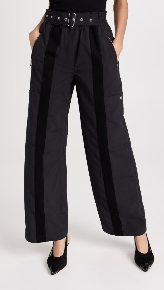 

Брюки 3.1 Phillip Lim Recycled Tech Polyester Cargo, черный