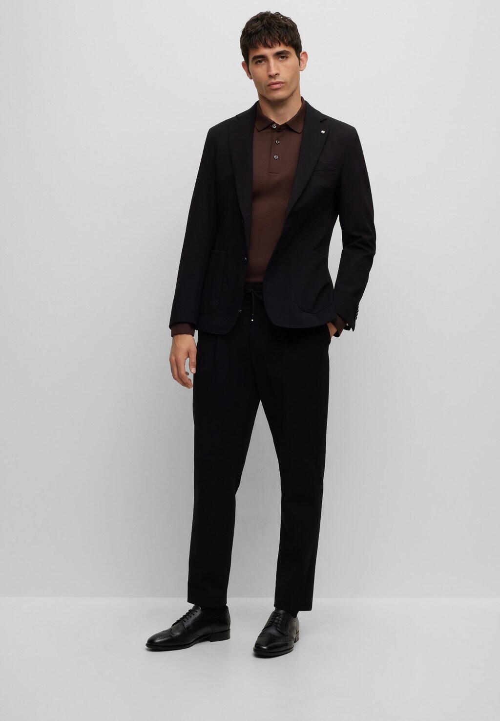 

Элегантные туфли на шнуровке COLBY DERB BRLTW BOSS, черные