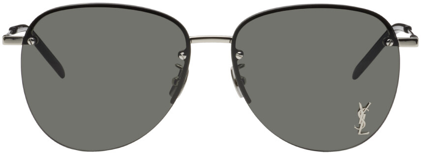 

Серебряные солнцезащитные очки SL 328/K Saint Laurent