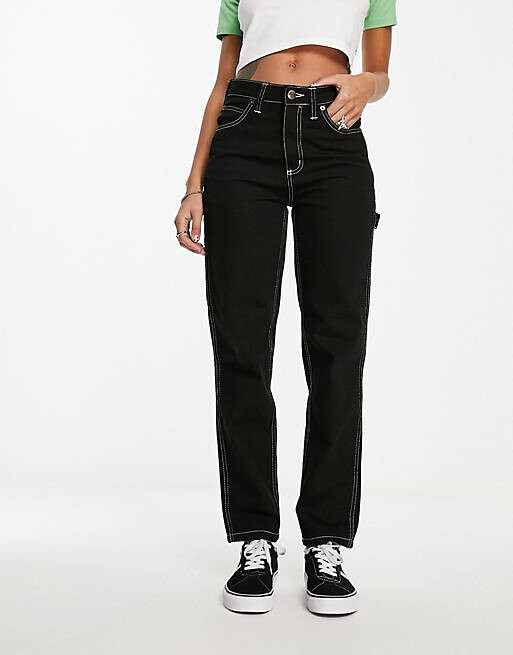 

Черные полощенные джинсы Dickies ellendale