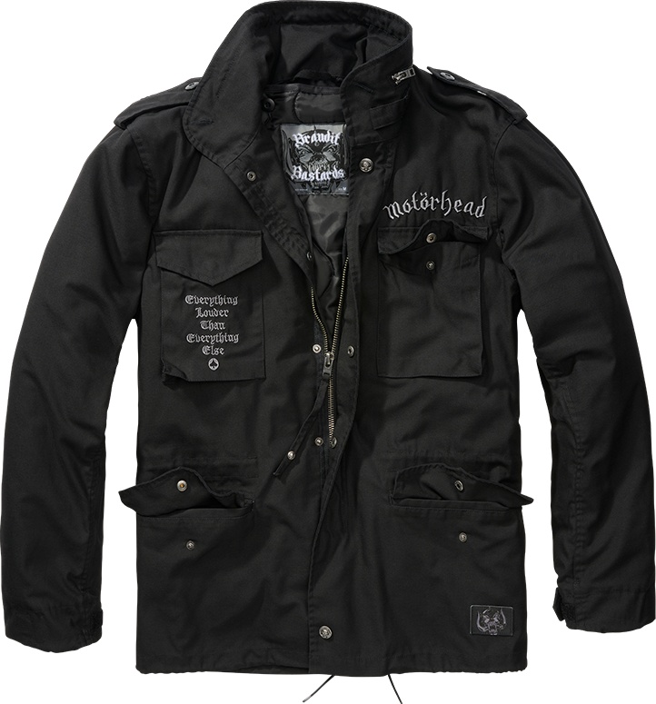 Куртка Brandit Jacke Motörhead M65 Classic Jacket, черный куртка brandit jacke m65 giant jacket бежевый