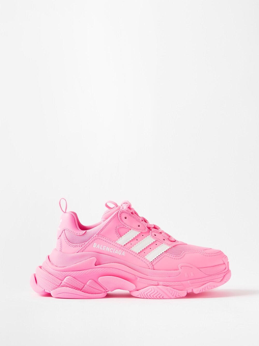 

Кроссовки из искусственной кожи x adidas triple s Balenciaga, розовый