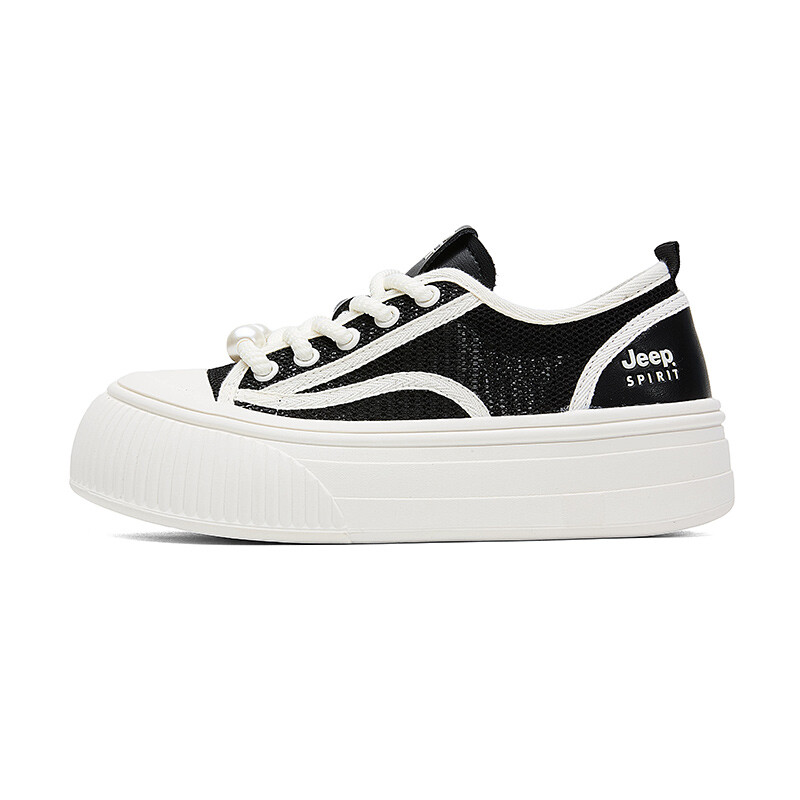 

Кроссовки JEEP SPIRIT Skateboarding Shoes Women's Low-top, белый/черный