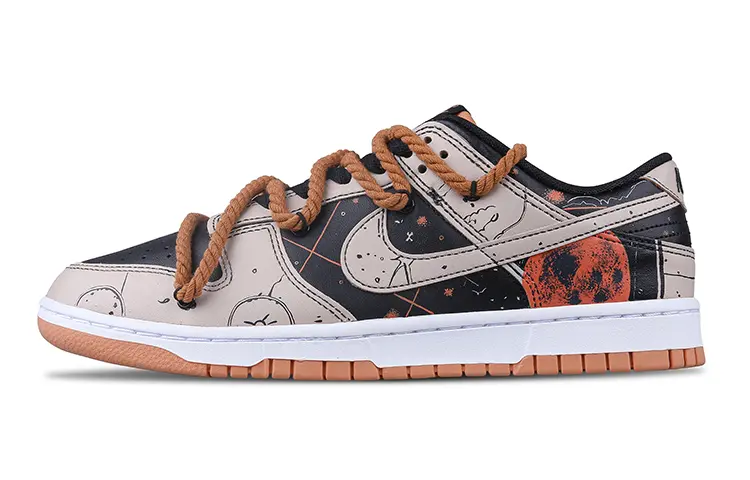 

Кроссовки Nike Dunk Skateboarding Shoes Men Low-top Brown, черный