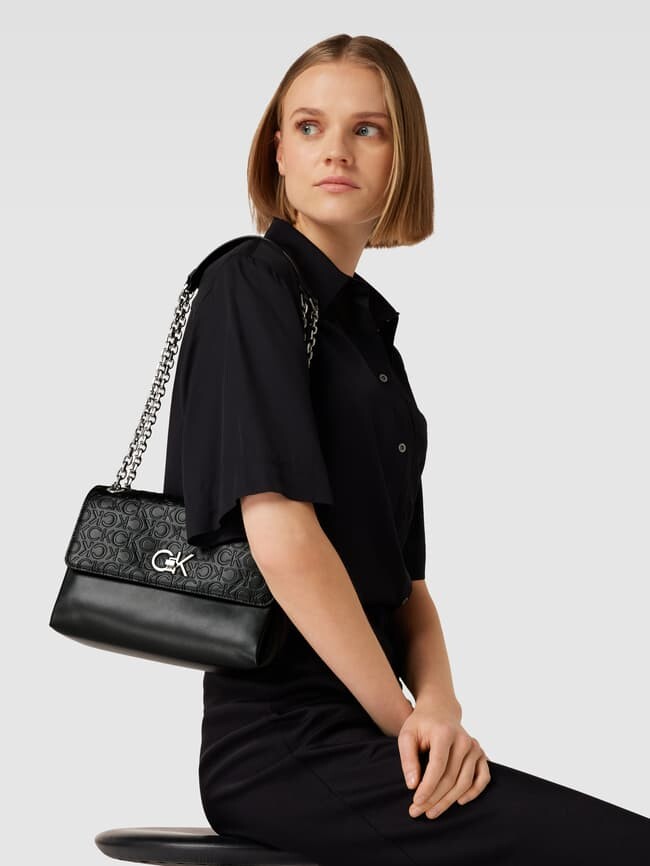 

Сумка через плечо под кожу, модель RE-LOCK Calvin Klein, черный