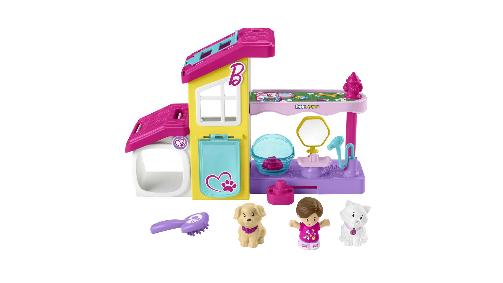 Игровой набор Fisher Price Little People Barbie Animal Station с 3 фигурками набор медсестры