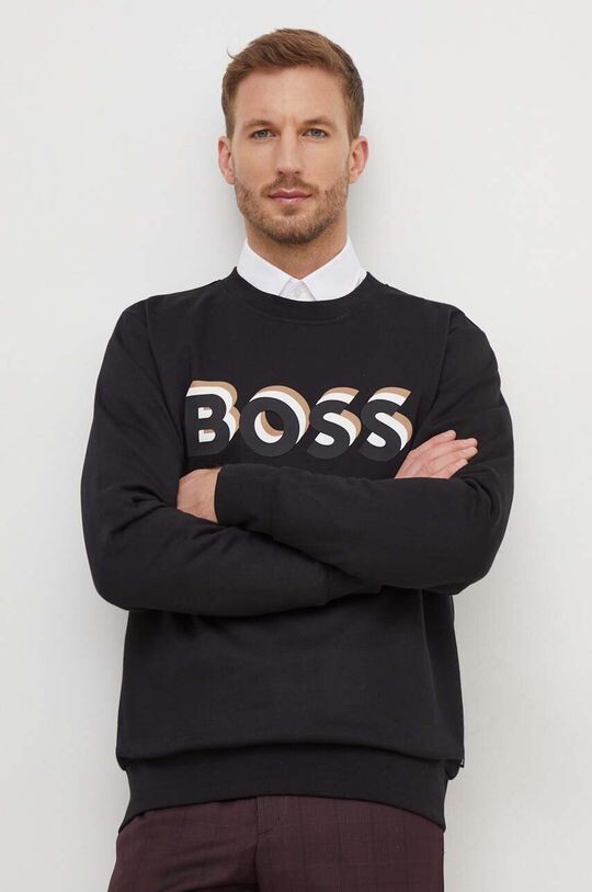 

Толстовка BOSS из хлопка Boss, черный