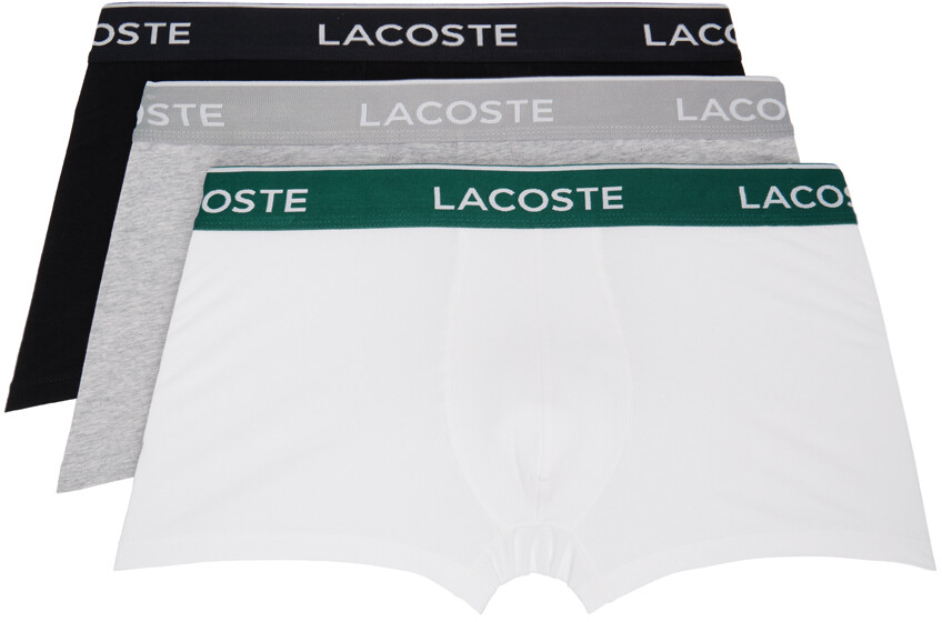 

Набор из трех разноцветных повседневных боксеров Lacoste