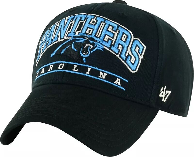 

Мужская черная регулируемая кепка Carolina Panthers Fletcher MVP '47