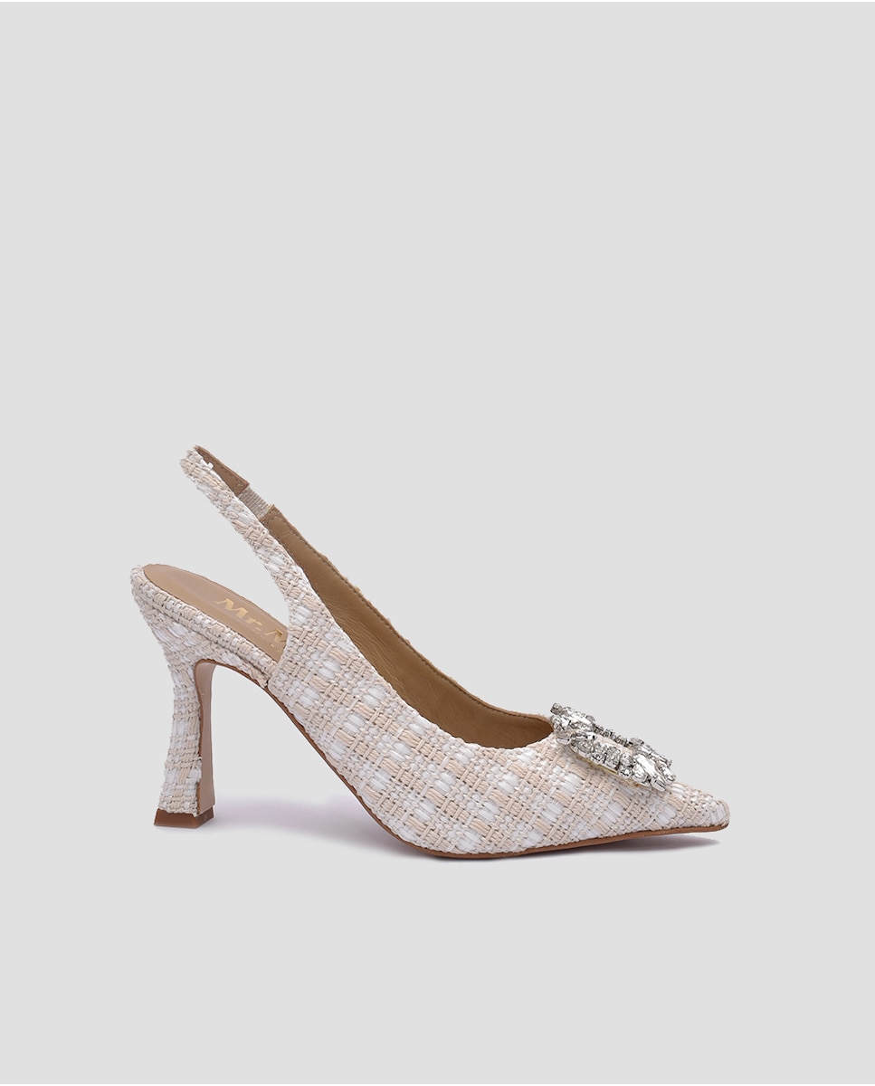 Женские туфли-лодочки с пяткой на пятке из белой кожи Mr. Mac Shoes, белый туфли zara smart shoes коричневый