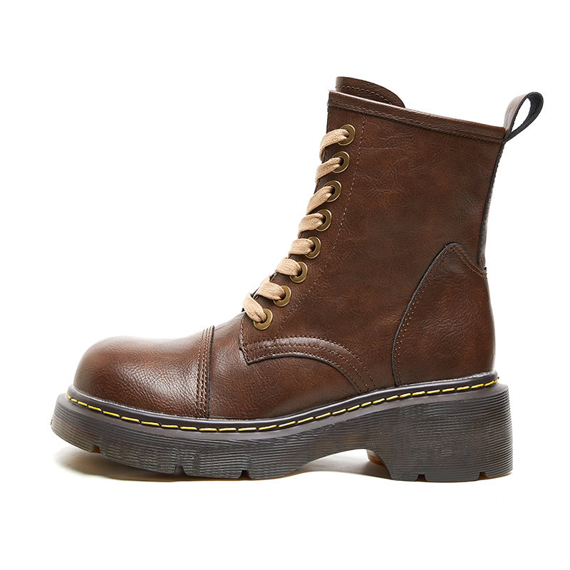 

Ботинки Martin Boot женские Malemonkey, цвет Dark brown (8 wells)