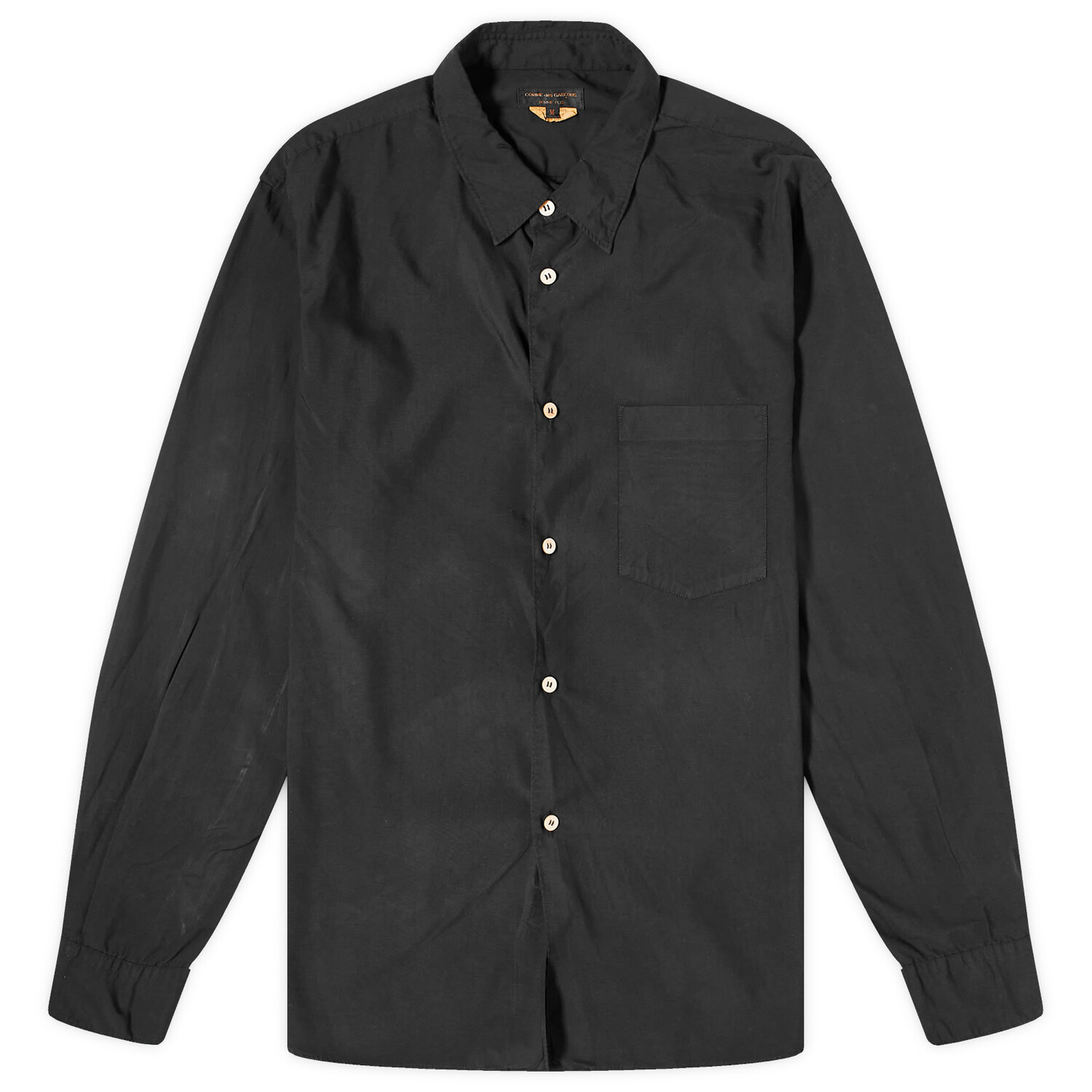 

Рубашка Comme Des Garçons Homme Plus Garment Treated Shirt, черный