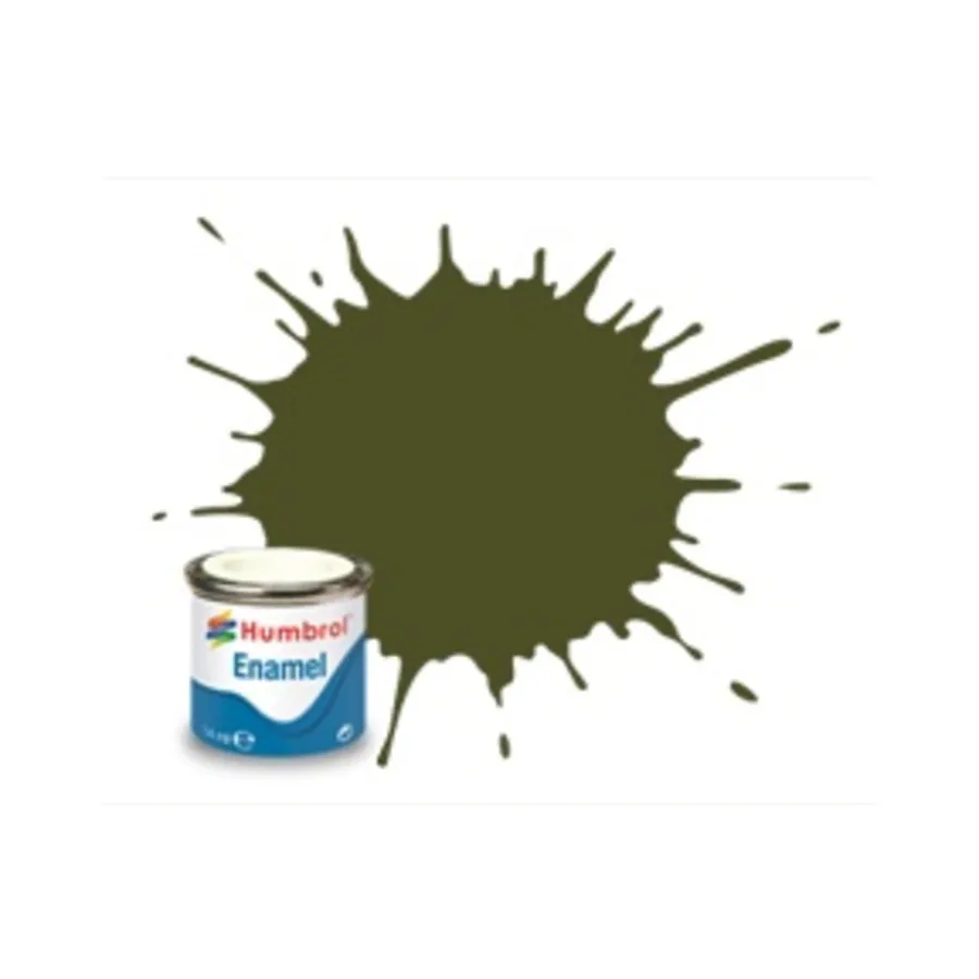 

Olive Drab - №155 (14мл), Humbrol Enamel Paints - Matte (Hornby Hobbies)