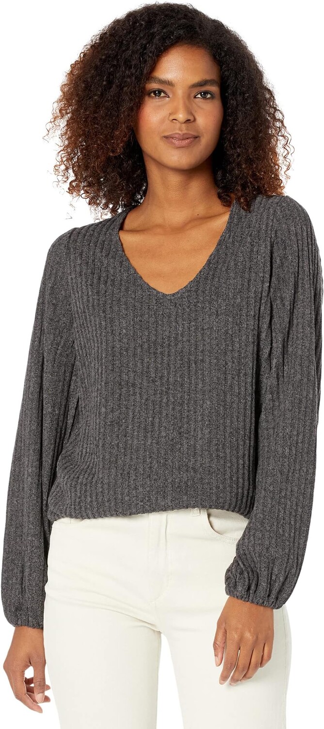

Свитер Twist Back Long Sleeve Knit Top Liverpool Los Angeles, цвет Dark Grey Space Dye