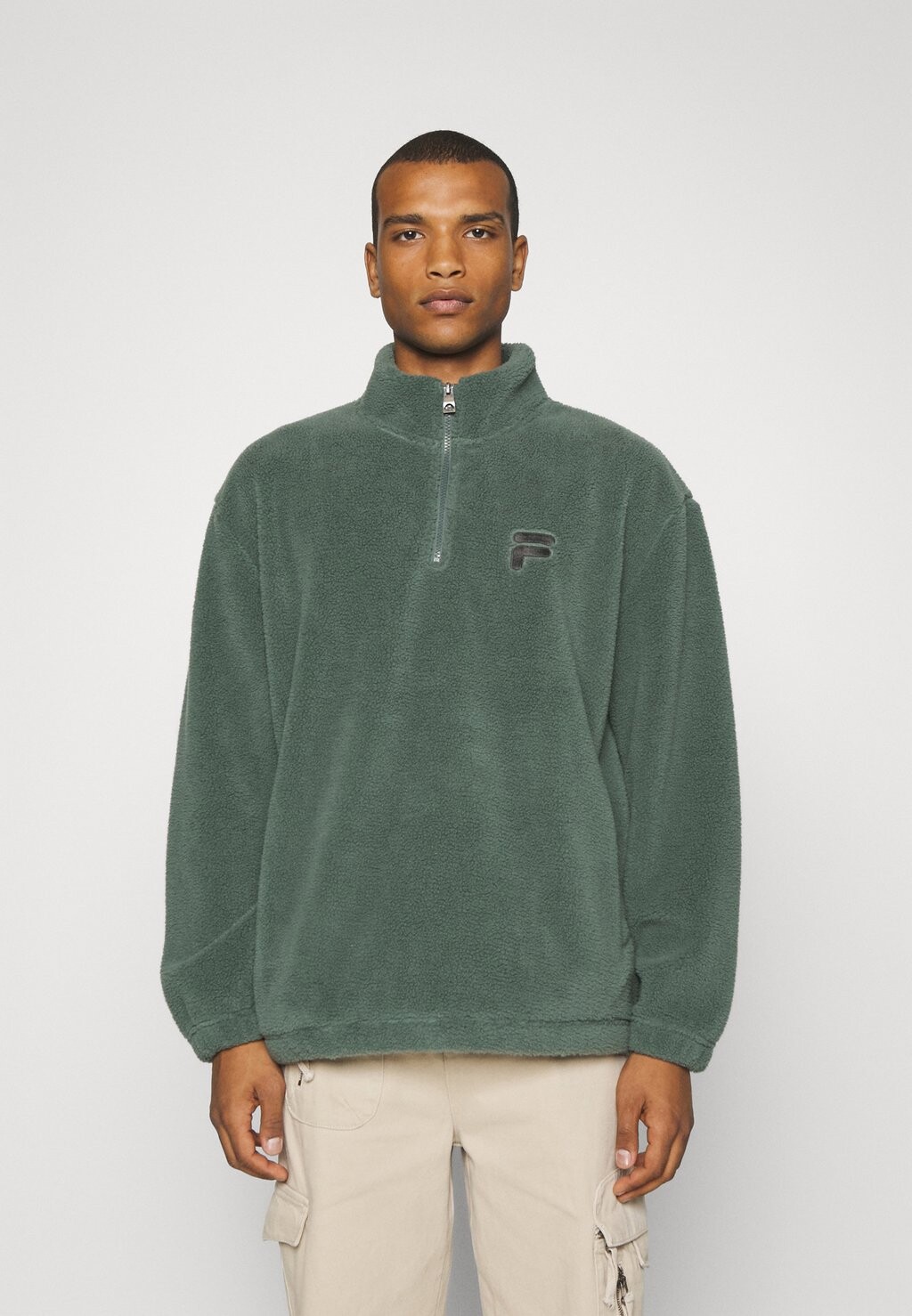 

Джемпер флисовый Fila CRAON ZIP UNISEX, темно-зеленый