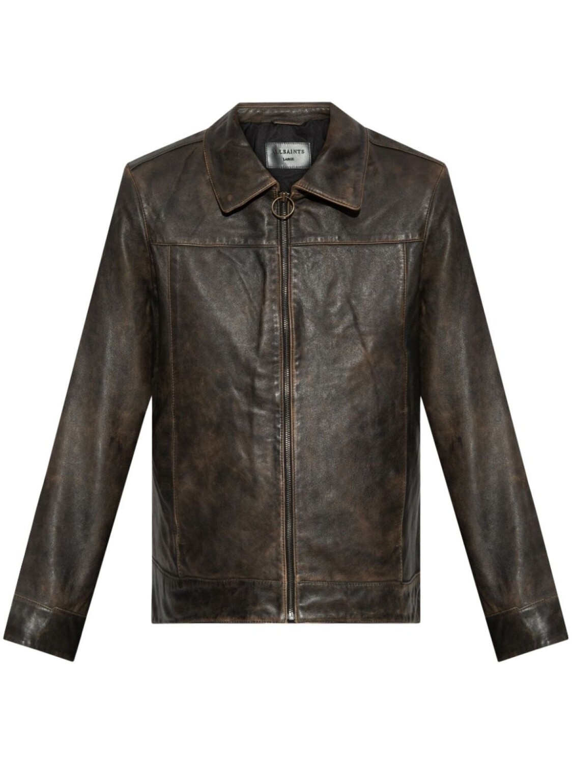 

AllSaints куртка из кожи Алкан, коричневый