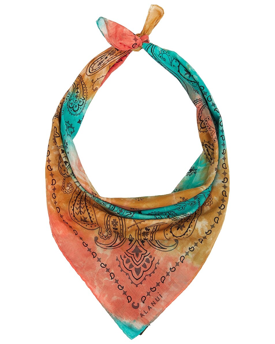 

Шарф Alanui Tie Dye Bandana, синий