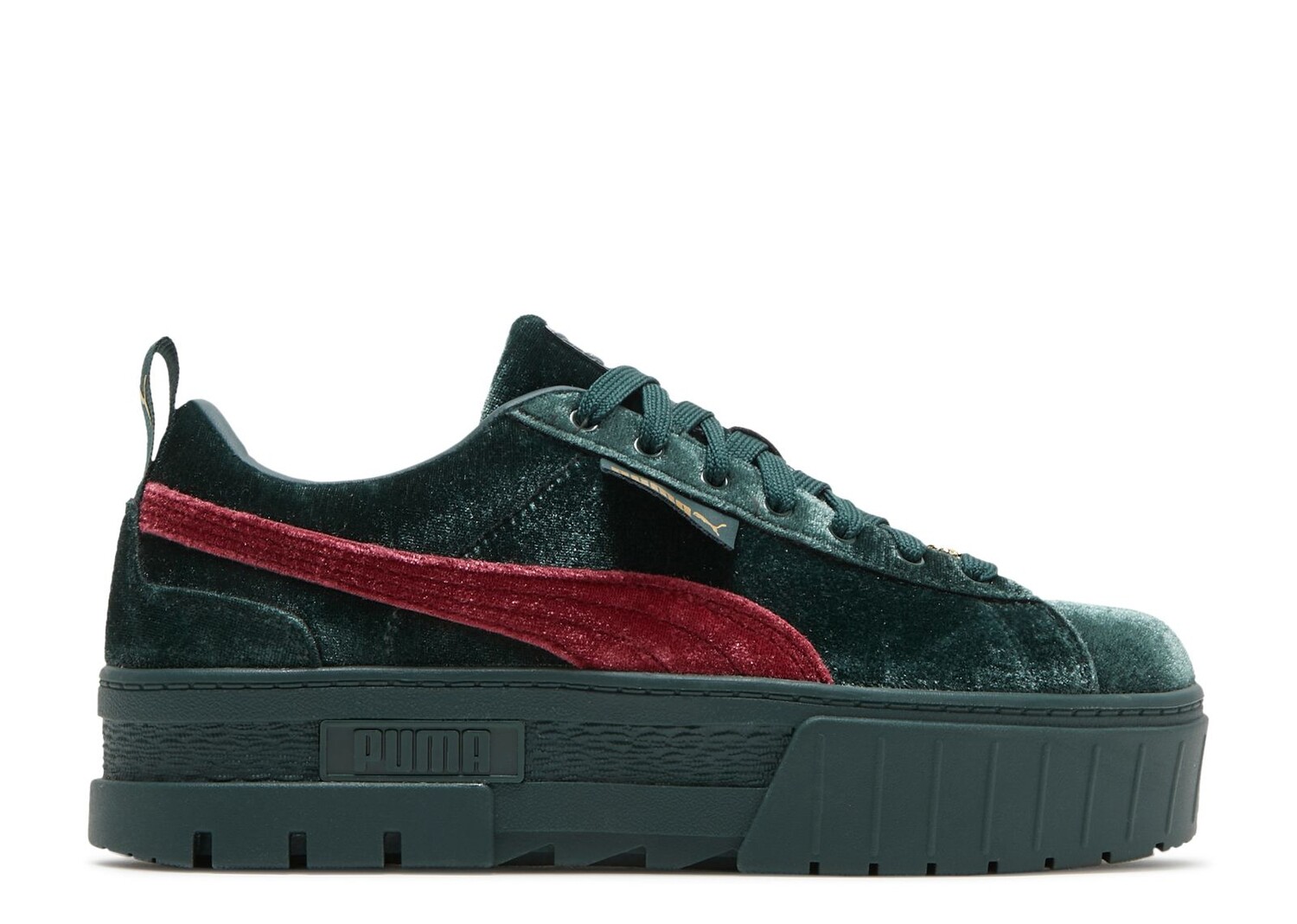 

Кроссовки Puma Wmns Mayze 'Velvet - Green Gables Tibetan Red', зеленый