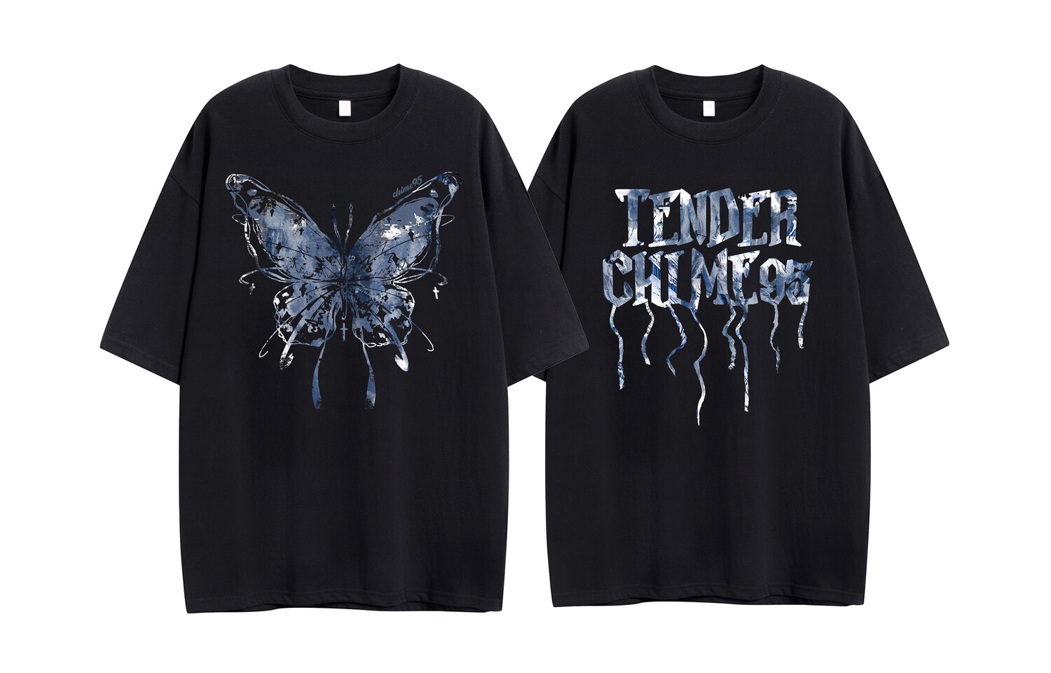 

Футболка серии Chime95 унисекс Rhime, цвет White butterfly + white letters [pure cotton upgrade]