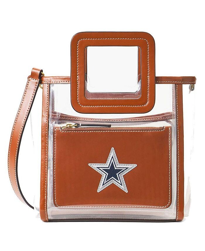 

Женская прозрачная мини-сумка Shirley Dallas Cowboys Staud, белый