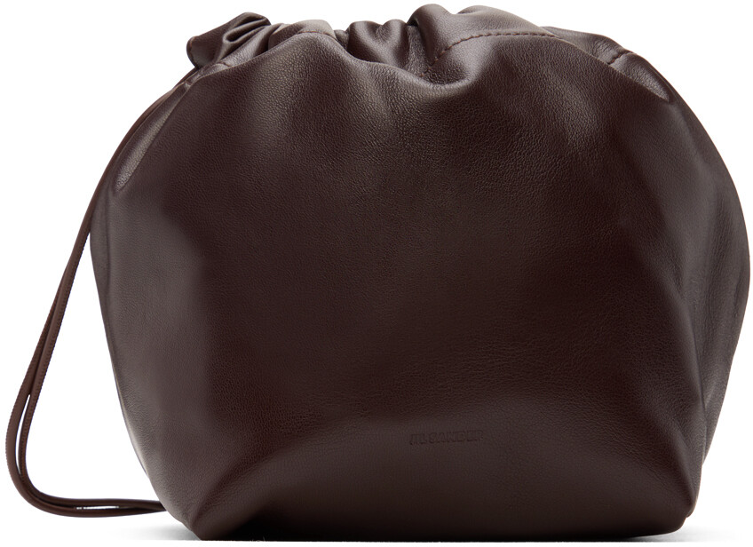 

Коричневая сумка для пельменей Jil Sander