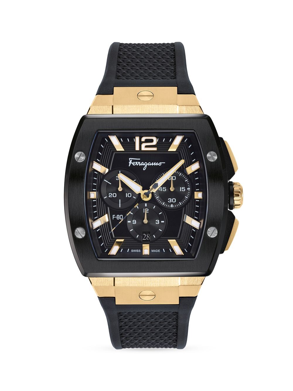 

Часы F-80 Tonneau Chrono FERRAGAMO, черный