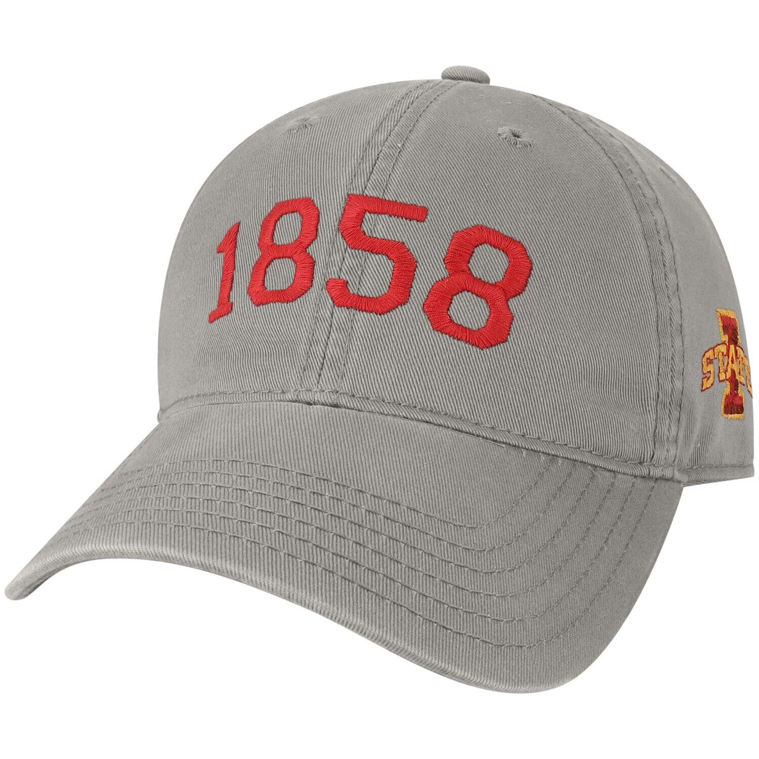 

Мужская серая регулируемая шляпа Iowa State Cyclones Radius