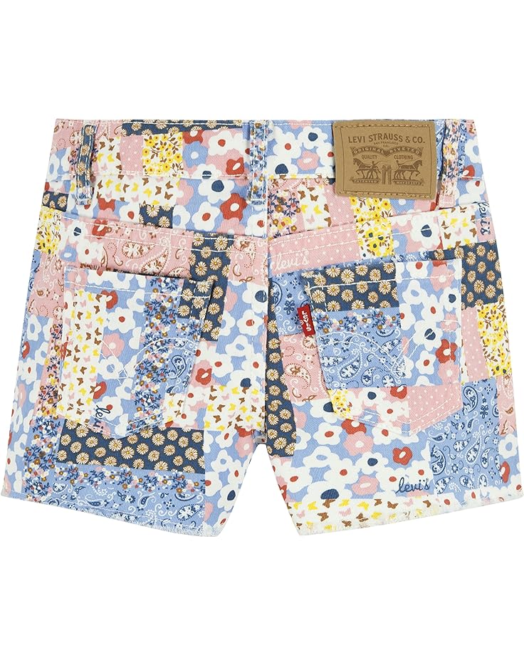 

Шорты Levi'S Girlfriend Fit Printed Shorty Shorts, цвет White Patchwork