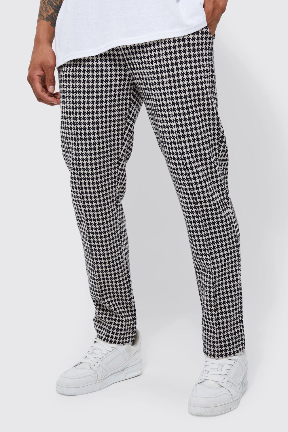 

Укороченные брюки smart jogger Boohoo, черный