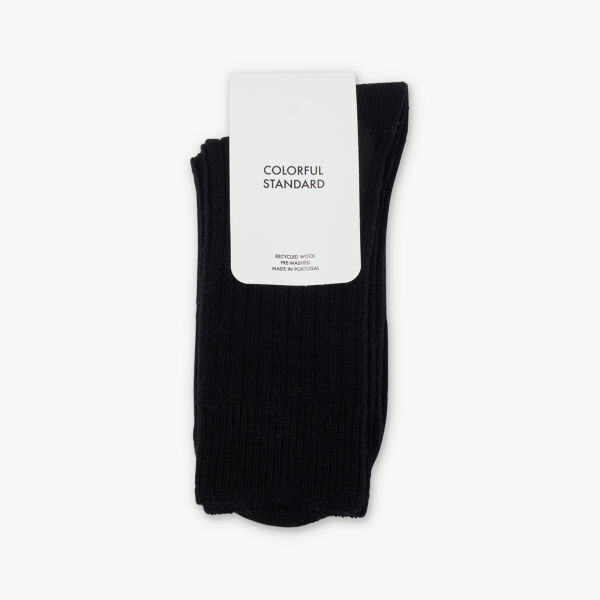 

Трикотажные носки Ankle-Rise из смеси переработанного хлопка и эластичного материала Colorful Standard, черный