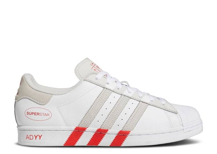 

Кроссовки Adidas SUPERSTAR 'WHITE VIVID RED', белый