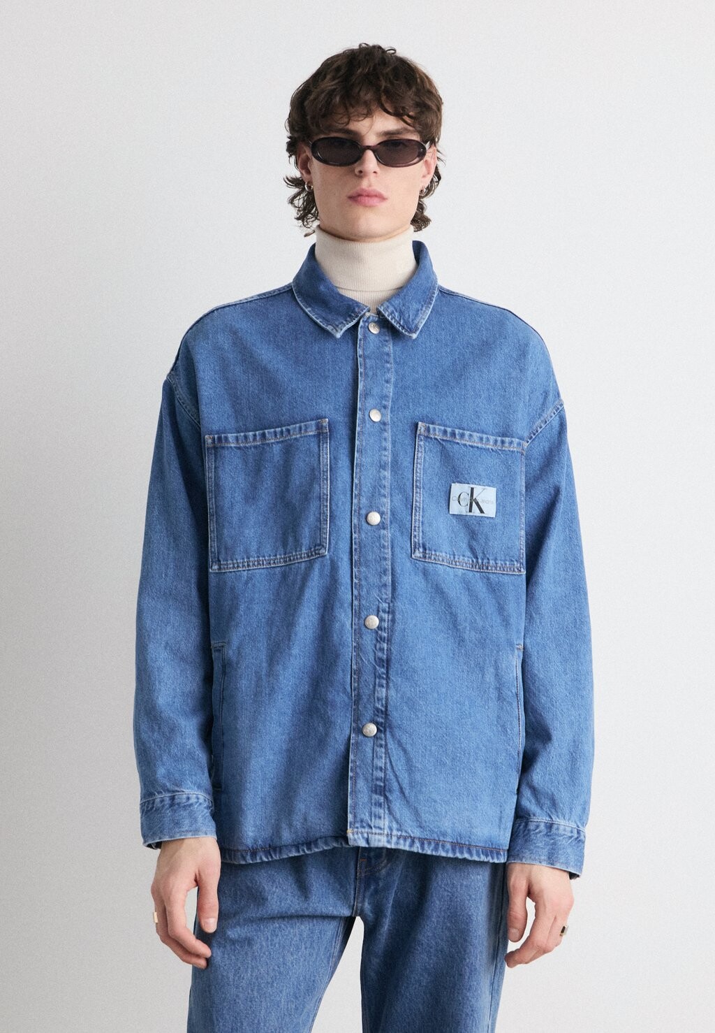

Джинсовая куртка Calvin Klein Jeans, синий деним