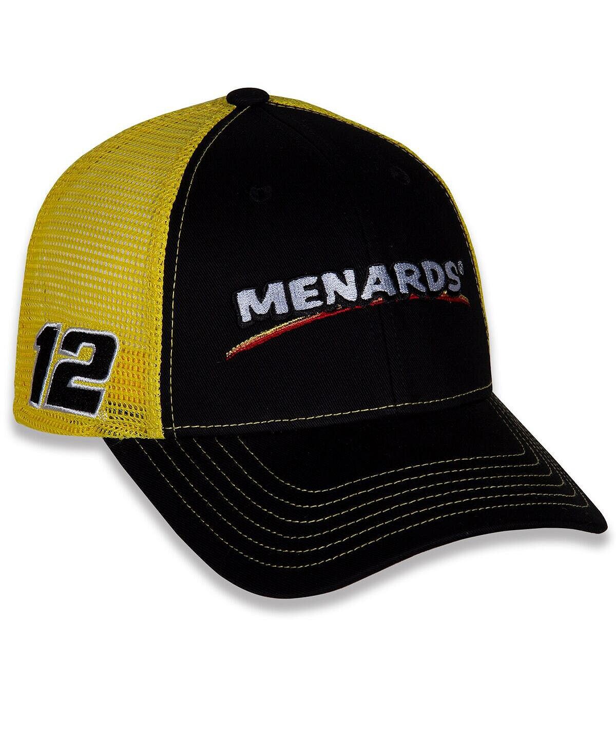 

Мужская черно-желтая регулируемая кепка Ryan Blaney Team Sponsor Team Penske