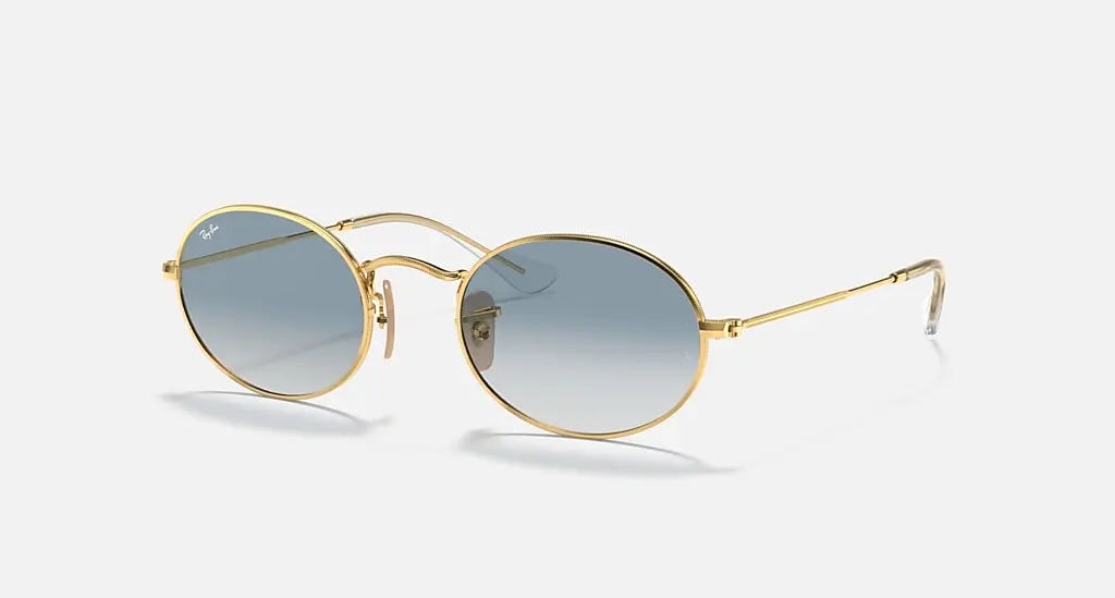 

Солнцезащитные очки Ray-Ban OVAL FLAT LENSES, светло-синий градиент