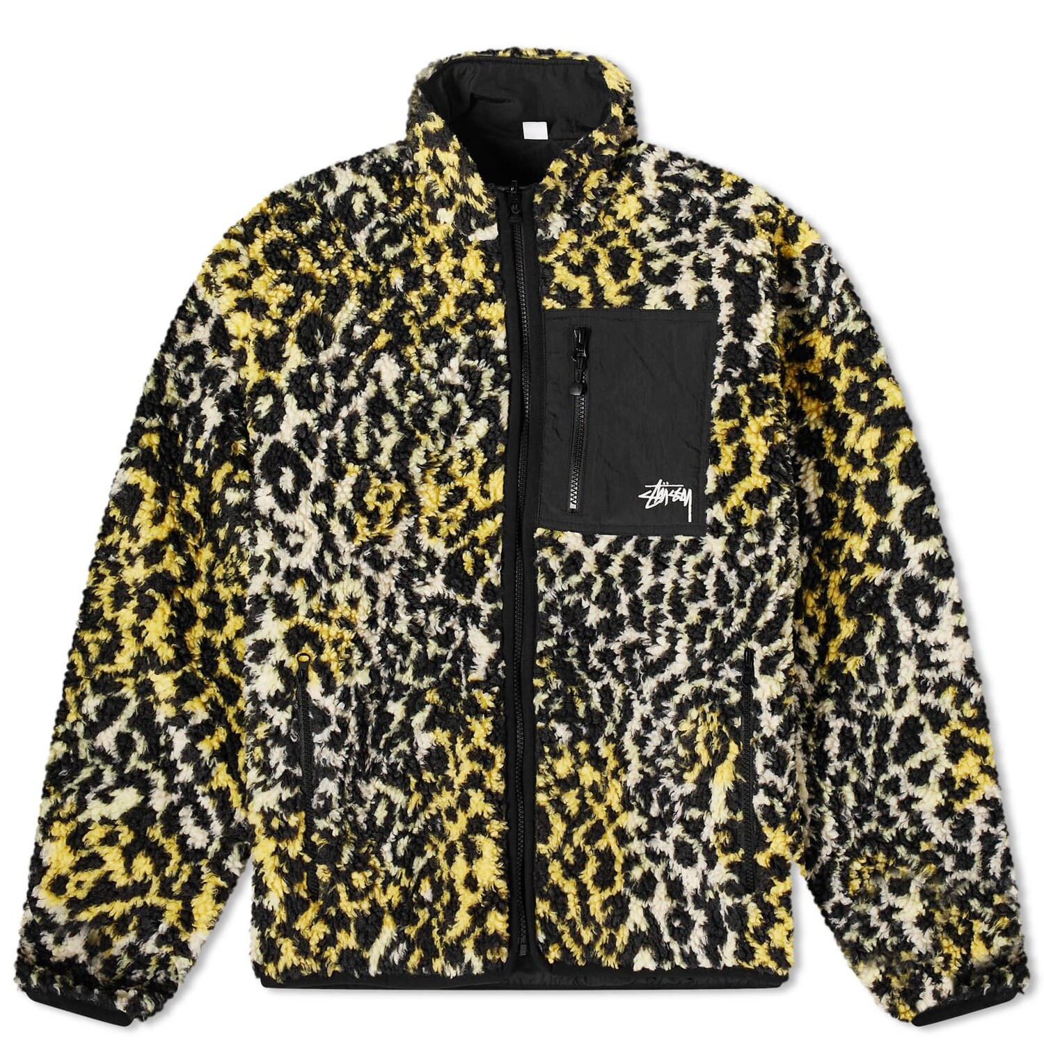

Куртка Stussy Sherpa Reversible, желтый