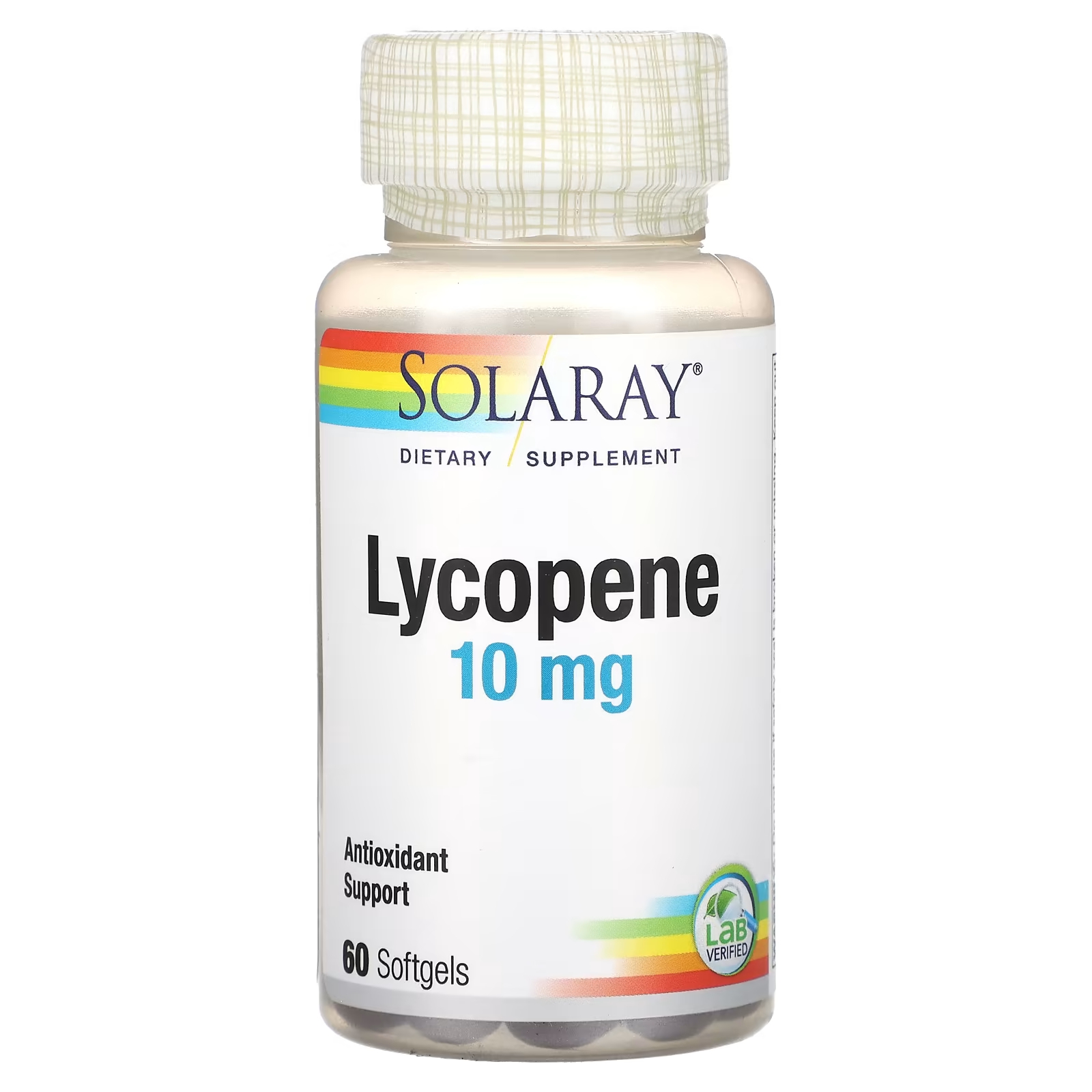 Solaray Ликопин 10 мг 60 мягких таблеток solaray bio coq 10 улучшенное усвоение 100 мг 60 мягких таблеток