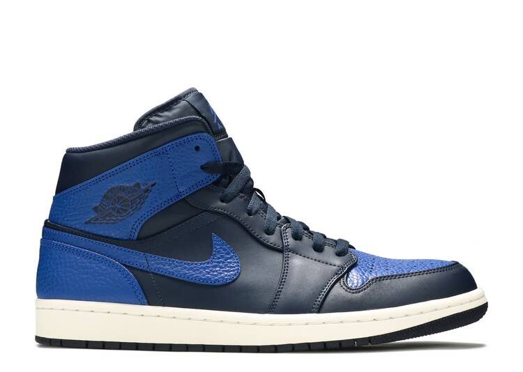 

Кроссовки AIR JORDAN 1 RETRO MID 'OBSIDIAN ROYAL',, Серый